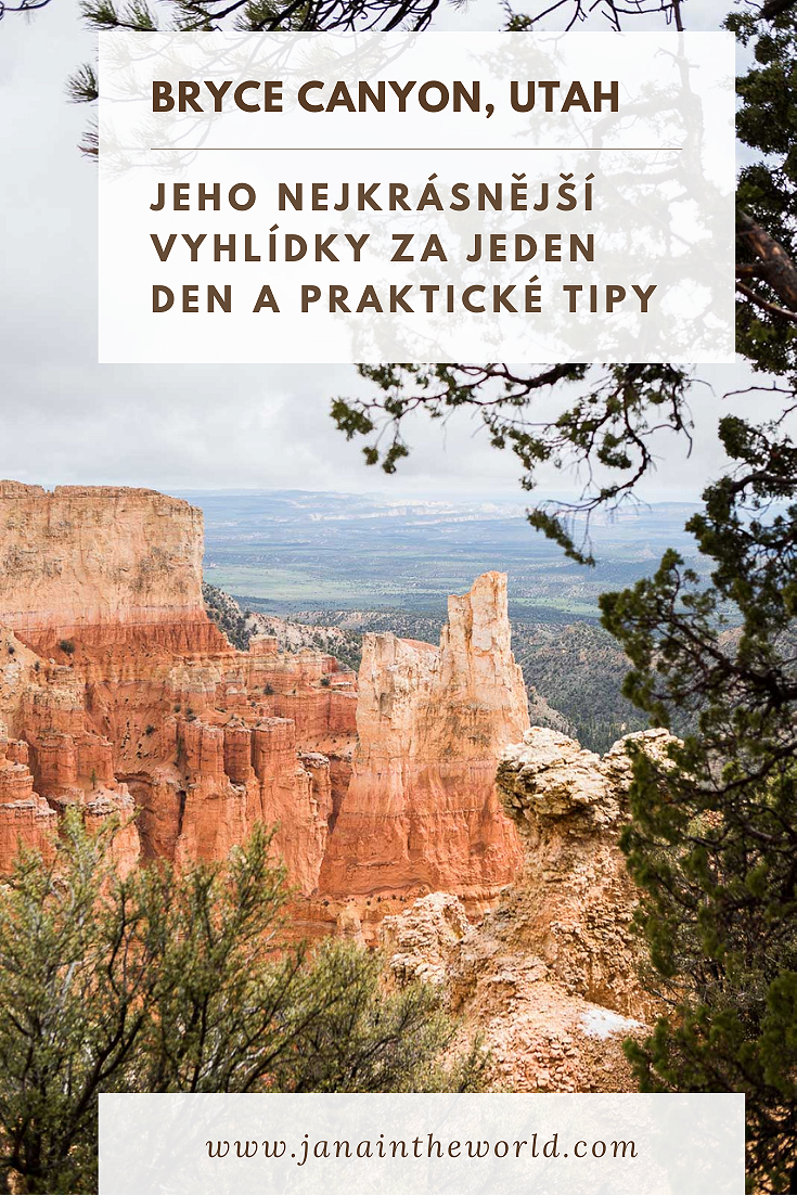 NP Bryce Canyon jeho nejkrásnější vyhlídky za jeden den A PRAKTICKÉ TIPY